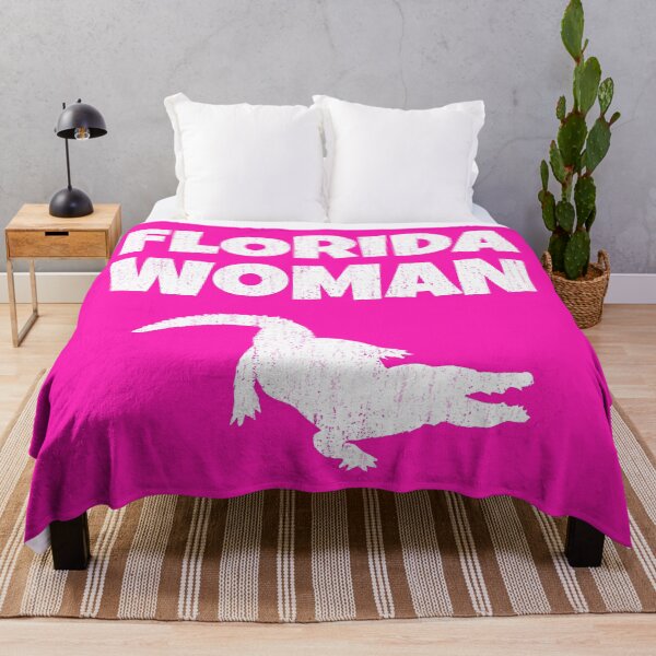Item preview, Fearless Florida Woman Hot Pink Alligator designed and sold by AntiqueImages.