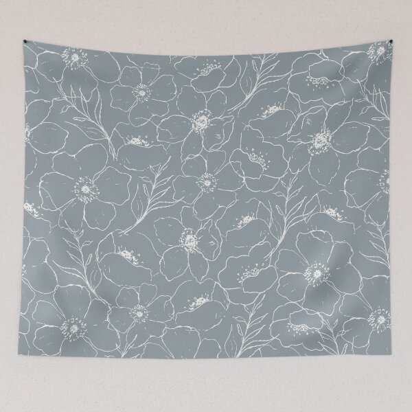 Item preview, Floral Simplicity - Blue designed and sold by unionshore.
