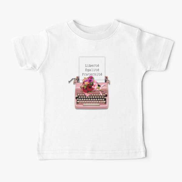 Liberté Type Writer Machine Baby T-Shirt