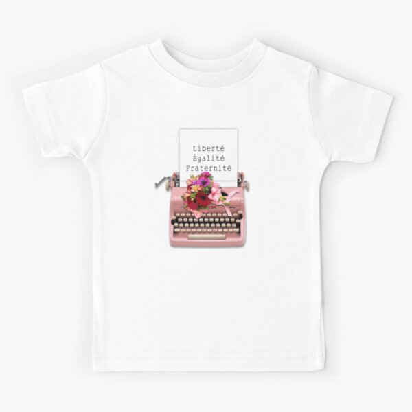 Liberté Type Writer Machine Kids T-Shirt