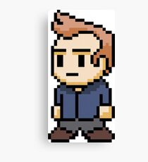 8-Bit Jeff Winger Canvas Print