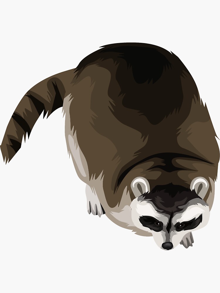 Thumbnail 3 of 3, Sticker, An Absolute Trash Panda designed and sold by chonkyanimals.