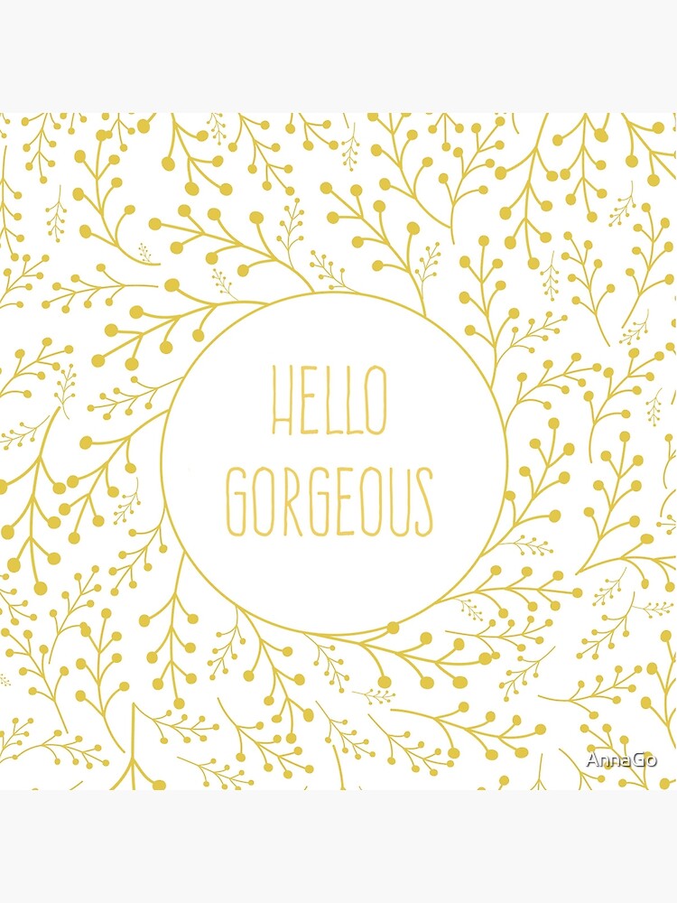 Thumbnail 2 of 2, Tote Bag, hello gorgeous designed and sold by AnnaGo.