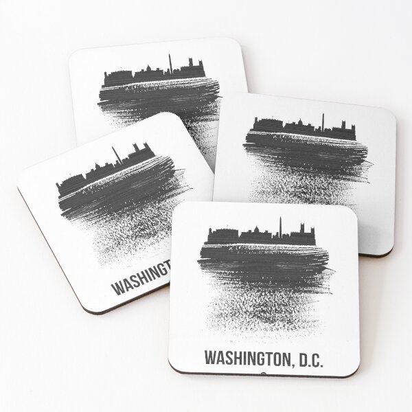 Item preview, Washington D.C. Black City Skyline 2 designed and sold by Irina March.