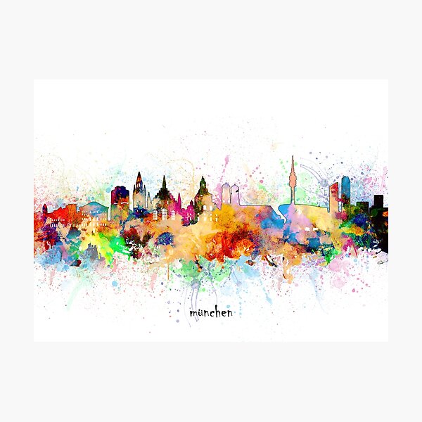 Artikel-Vorschau von Münchner Skyline, designt und verkauft von BekimART.