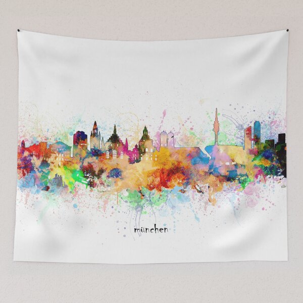 Item preview, munich skyline designed and sold by BekimART.