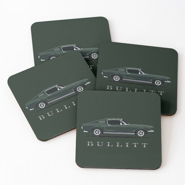 Mustang Bullitt Coasters (Set of 4)