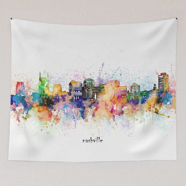 Item preview, nashville skyline designed and sold by BekimART.