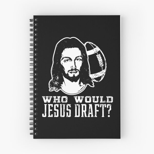 Item preview, Who Would Jesus Draft Football print, Funny WWJD Tee designed and sold by Lisbob.