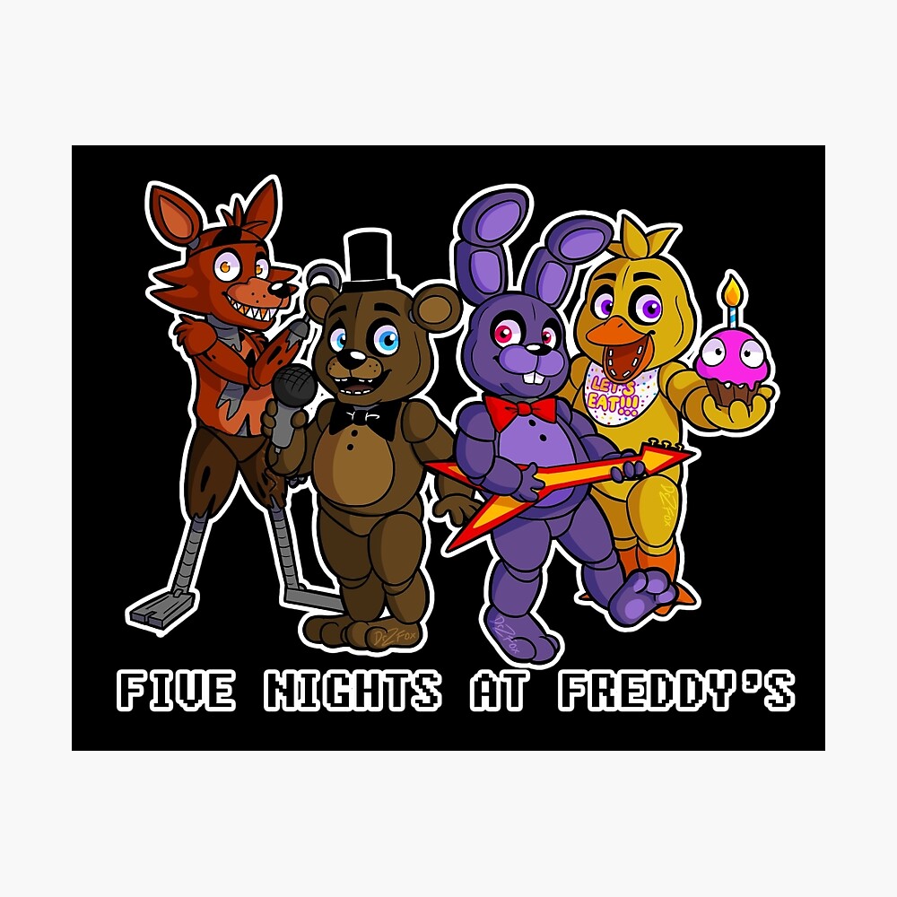 Fnaf Chibi Five Nights at Freddy's  Poster for Sale by AldoEan