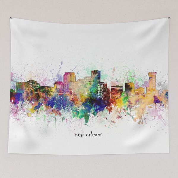 Artikelvorschau, New Orleans Skyline entworfen und verkauft von BekimART.