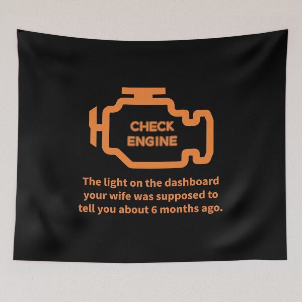 Item preview, Repair Shop Car Check Engine Light Auto Mechanic Garage print designed and sold by tronictees.
