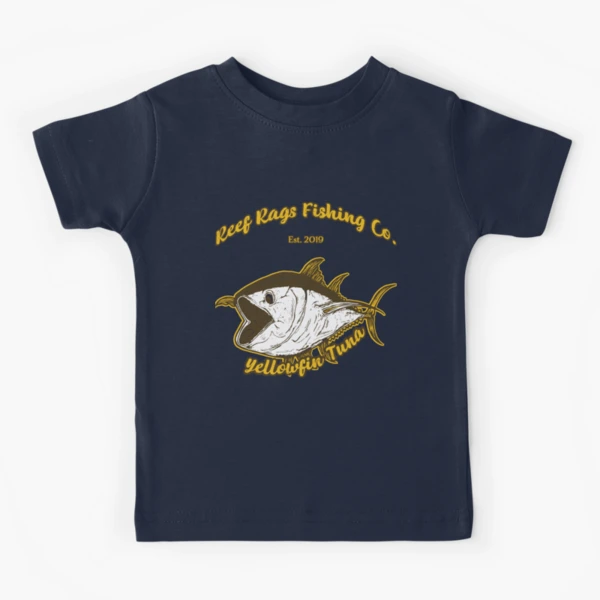 Reef Rags Yellowfin Tuna Deep Sea Saltwater Vintage Fishing product Kids T- Shirt for Sale by tronictees