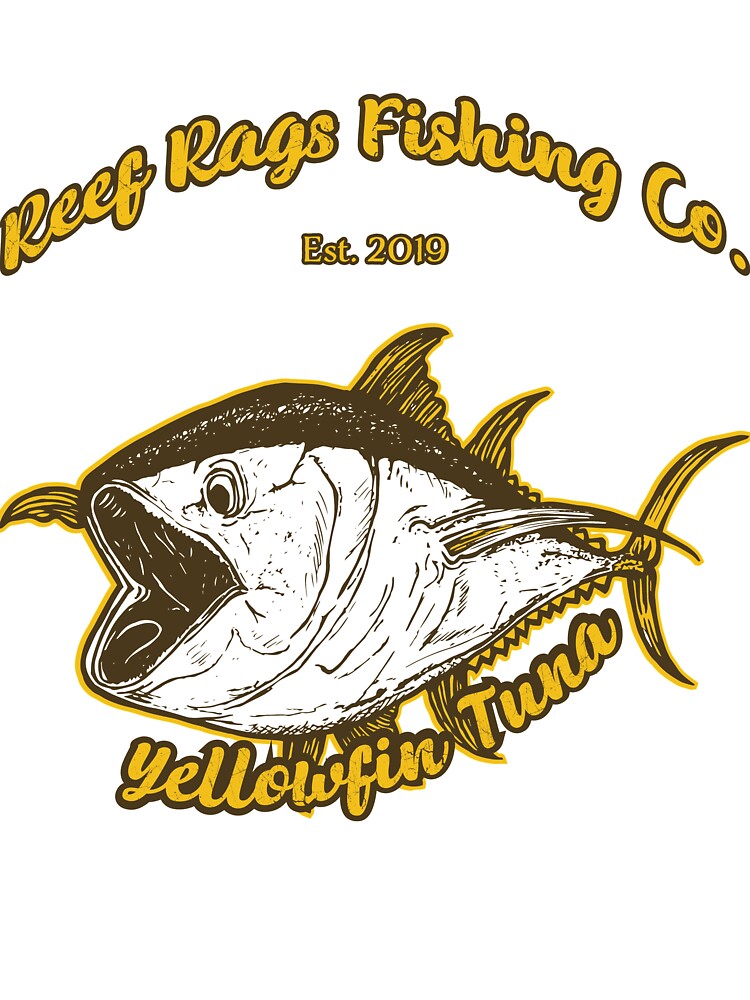 Reef Rags Yellowfin Tuna Deep Sea Saltwater Vintage Fishing product Kids T-Shirt  for Sale by tronictees