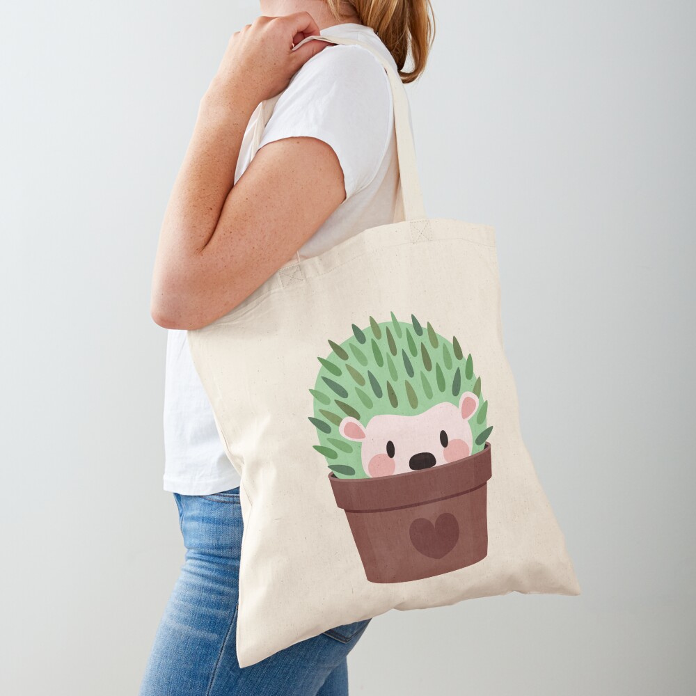 Hedgehogs disguised as cactuses Tote Bag