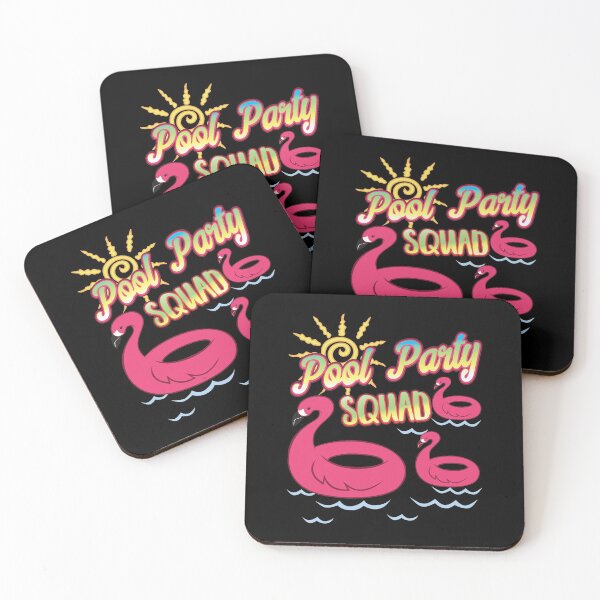 Item preview, Pool Party Squad Pink Flamingo Floats Summer Fun product designed and sold by tronictees.