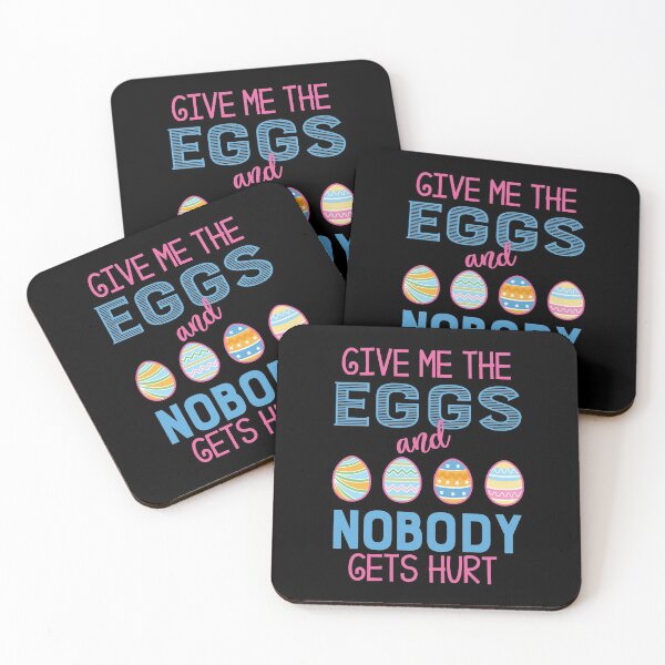 Item preview, Cute Give Me The Eggs And Nobody Gets Hurt Easter print designed and sold by tronictees.