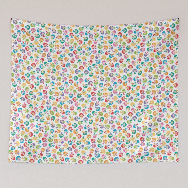 Item preview, Tiny colorful mermaids designed and sold by Petits Pixels.