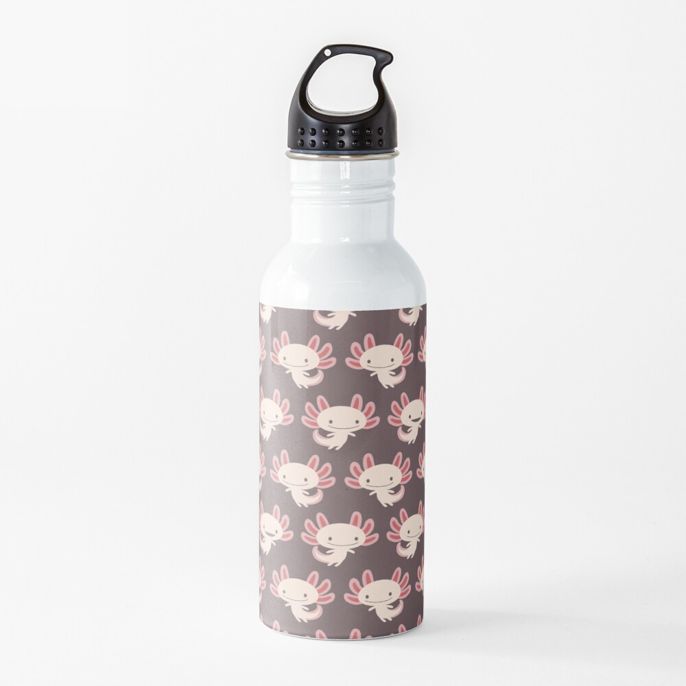"Cute axolotls" Water Bottle by petitspixels Redbubble