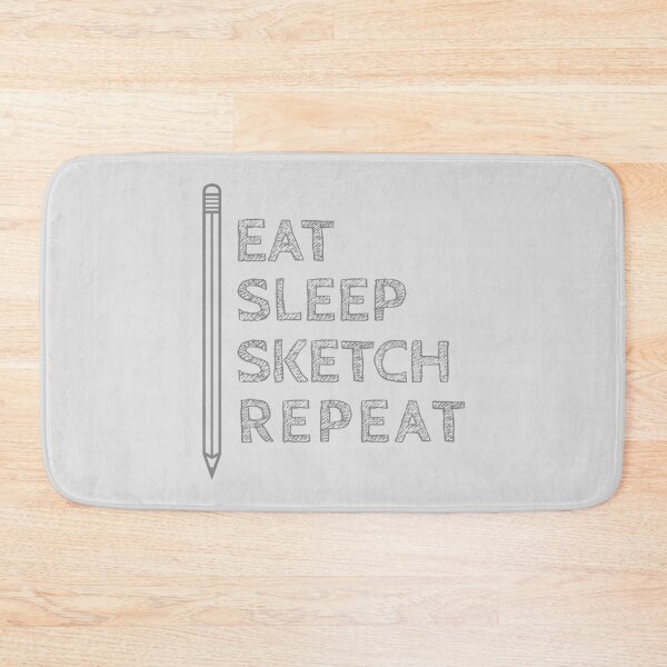 Item preview, Eat, Sleep, Sketch, Repeat designed and sold by Artsthetic Collection.
