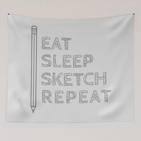Item preview, Eat, Sleep, Sketch, Repeat designed and sold by Artsthetic Collection.