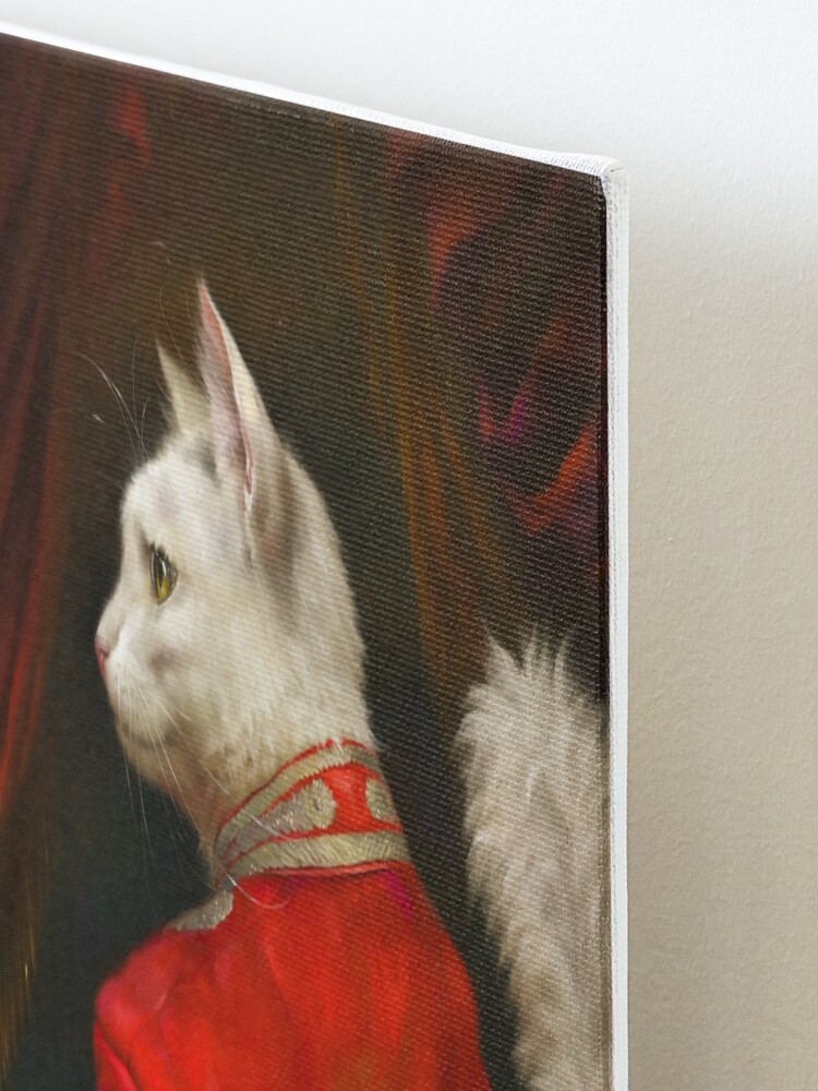 Alternate view of The Hermitage Court Chamber Herald Cat Edited version Mounted Print