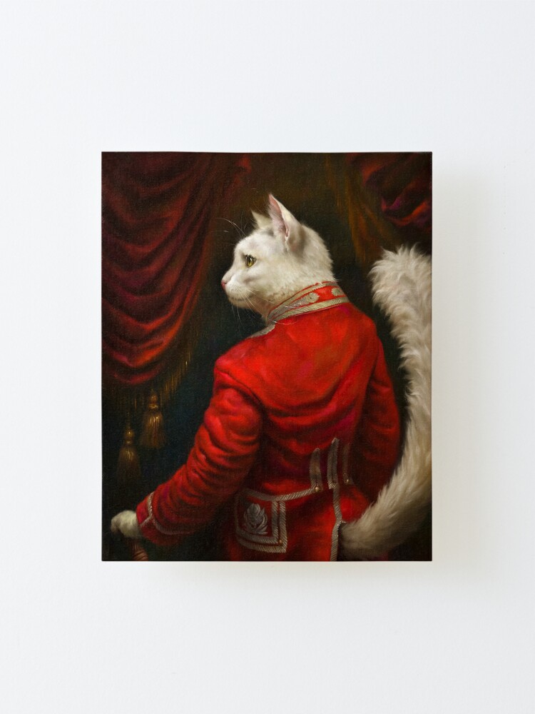 Alternate view of The Hermitage Court Chamber Herald Cat Edited version Mounted Print