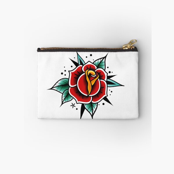 Item preview, traditional old school tattoo rose designed and sold by Adamova.