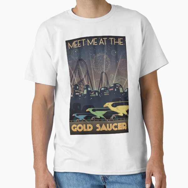 Item preview, Final Fantasy VII Gold Saucer Travel Poster designed and sold by TheRetroVGers.