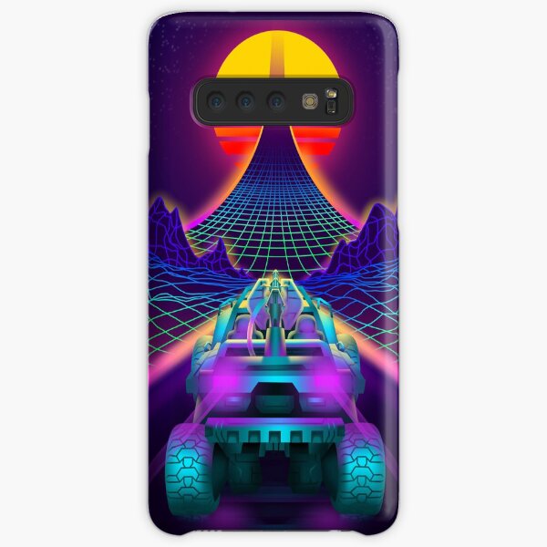 Outrun Retrowave Warthog Halo Ring Samsung Galaxy Snap Case