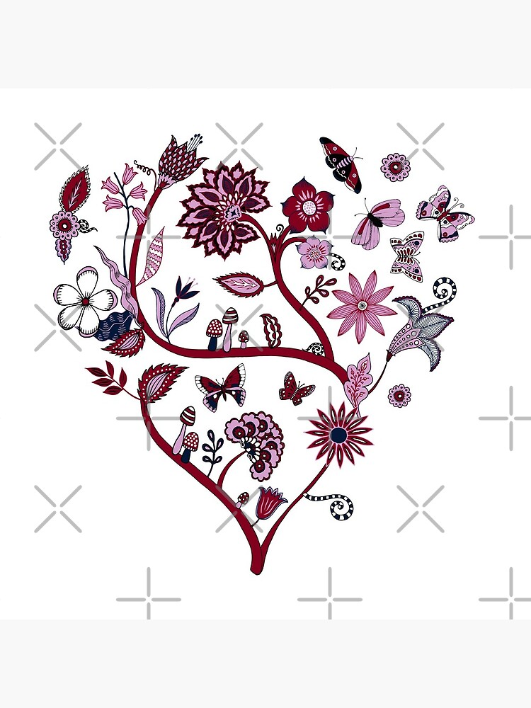 Fantasy Indian Floral - elegant, romantic pattern by Cecca Designs by Cecca-Designs