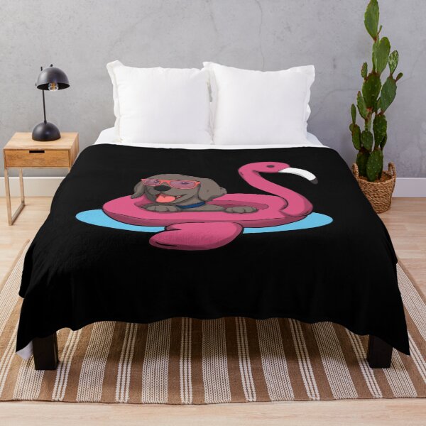 Item preview, Funny dog flamingo pool party designed and sold by frankidavids.