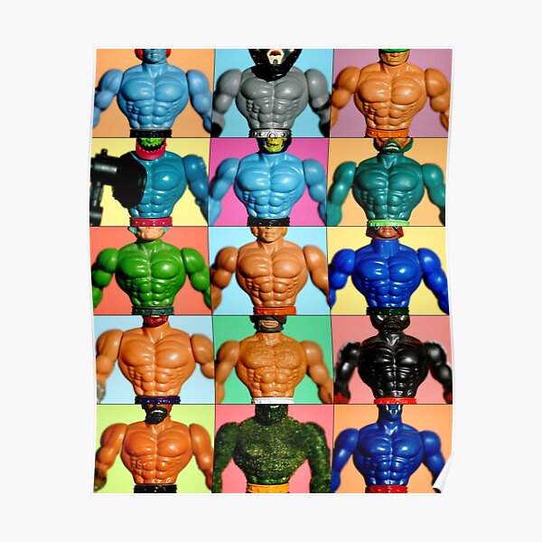Masters of the Universe Mosaic • He-Man Mosaic • He-Men Mosaic • Three-Legged Dane Poster