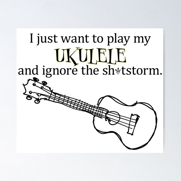 Item preview, I just want to play my ukulele designed and sold by Krista Wells.