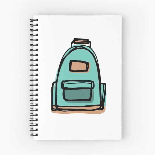 Item preview, Backpack Sketch Teal Watercolor designed and sold by caleighrb.