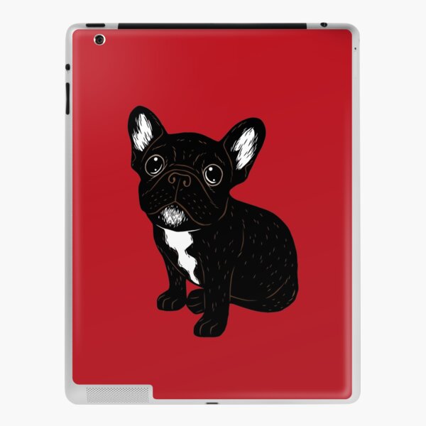 Cute Brindle Frenchie Puppy iPad Skin