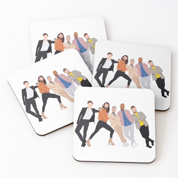 Fab 5 Coasters (Set of 4)