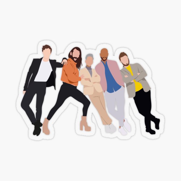 Fab 5 Transparent Sticker