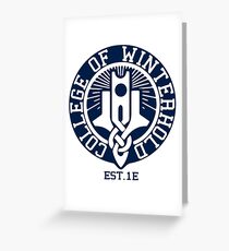 College of Winterhold Est. 1E Greeting Card