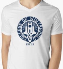 College of Winterhold Est. 1E Men's V-Neck T-Shirt