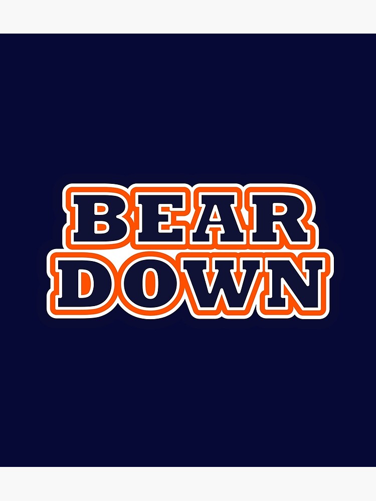 "Bear Down Uniform Colors" Poster by krapart Redbubble