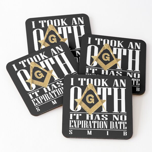 Item preview, Freemason I Took an Oath SMIB Square & Compass Gold Masonic designed and sold by MasterMasonMade.
