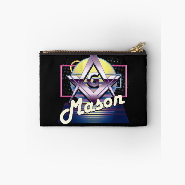 Item preview, Freemason 80's Retro Old School Square & Compass Gold Masonic designed and sold by MasterMasonMade.