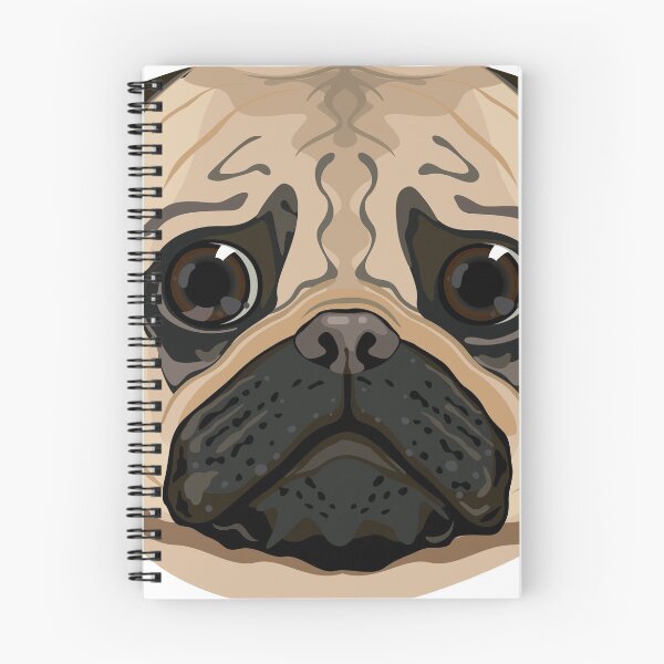Item preview, Pug face illustration vector art designed and sold by vectorworks51.