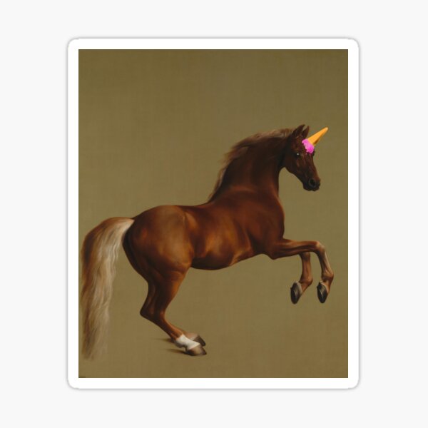Subtly Ruined Whistlejacket - Ice Cream Unicorn Sticker