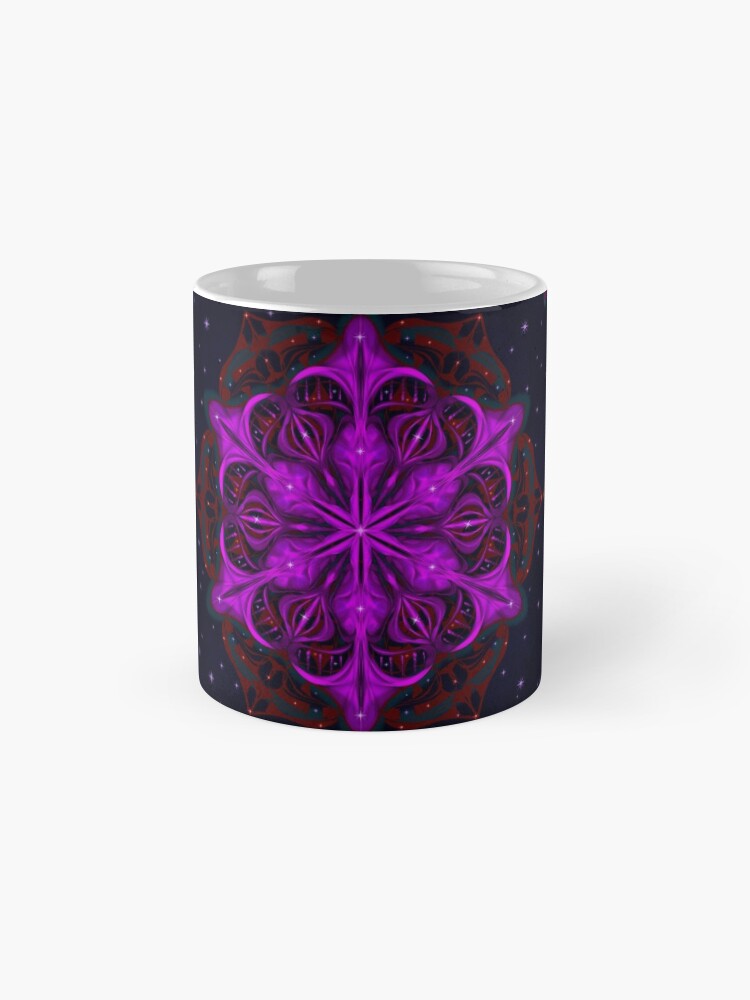 Alternate view of Spaceborne Orchid Snowflake Mug