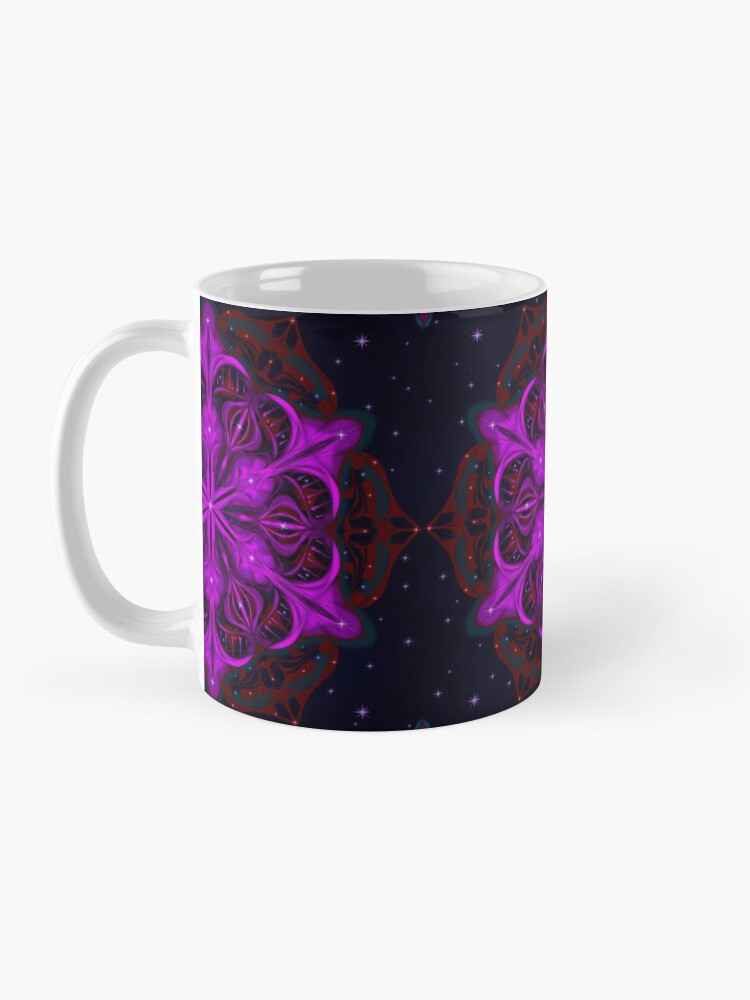 Alternate view of Spaceborne Orchid Snowflake Mug