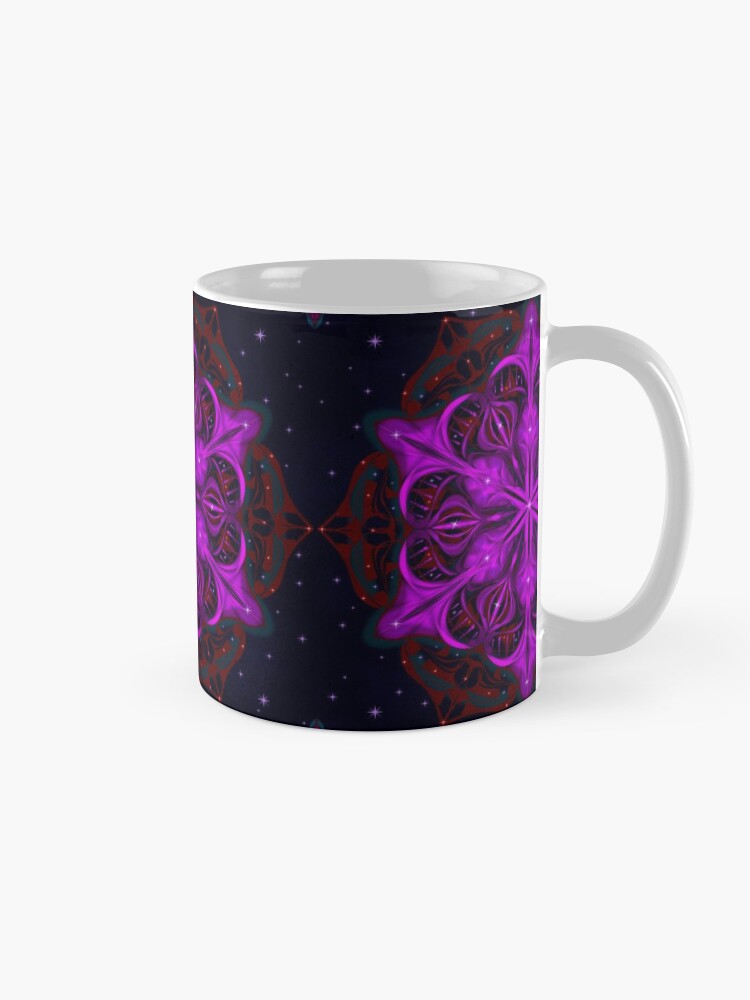 Alternate view of Spaceborne Orchid Snowflake Mug