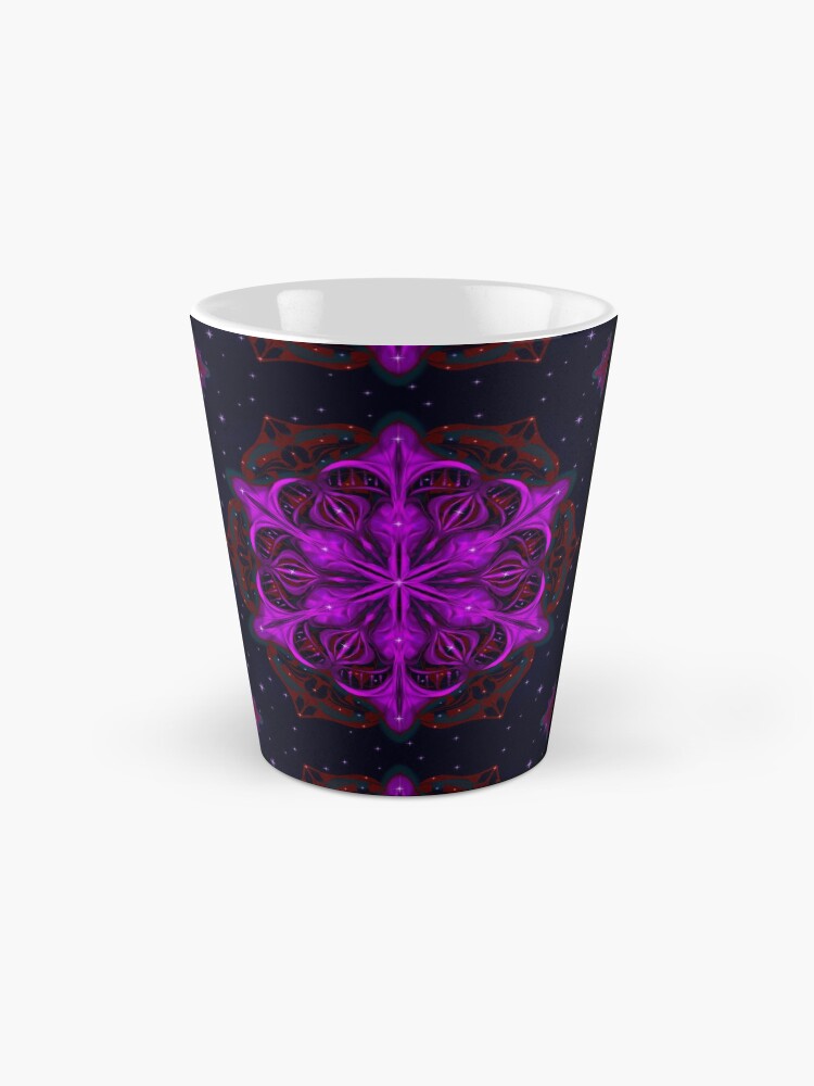Alternate view of Spaceborne Orchid Snowflake Mug