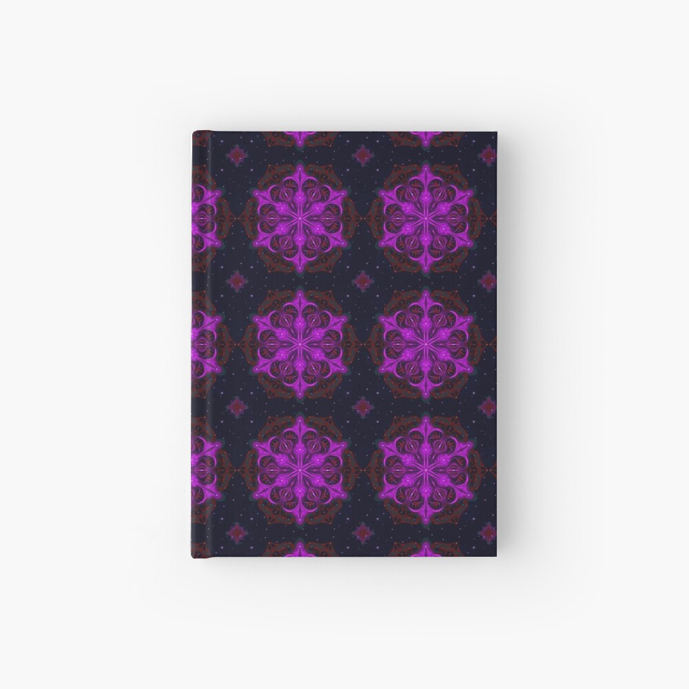 Spaceborne Orchid Snowflake Hardcover Journal